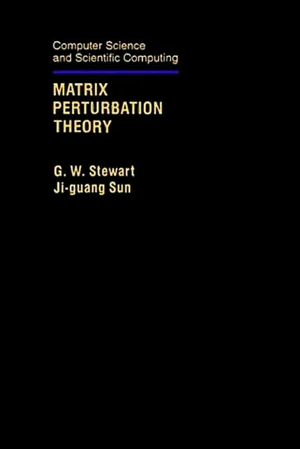 Matrix Perturbation Theory - stevensbooks