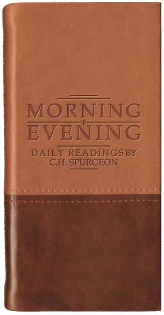 Morning and Evening - Matt Tan/Burgundy: Daily Readings by C. H. Spurgeon (Revised) - Ingram