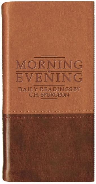 Morning and Evening - Matt Tan/Burgundy: Daily Readings by C. H. Spurgeon (Revised) - stevensbooks