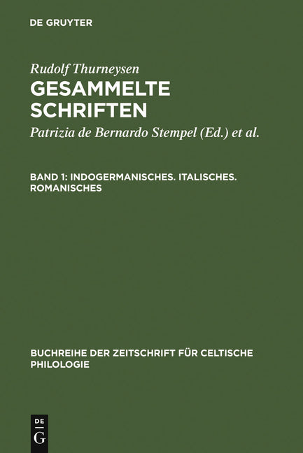 Indogermanisches. Italisches. Romanisches (Reprint 2011) - Ingram