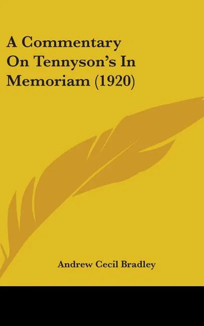 Commentary On Tennyson's In Memoriam (1920) - stevensbooks