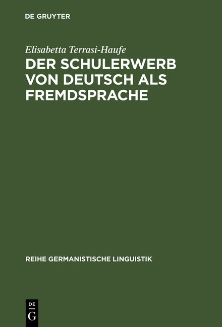 Schulerwerb von Deutsch als Fremdsprache (Reprint 2015) - Ingram