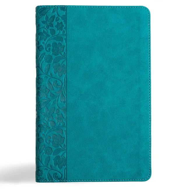 CSB Thinline Bible, Teal Leathertouch - stevensbooks