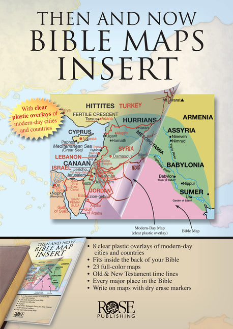 Then and Now Bible Maps Insert - Ingram