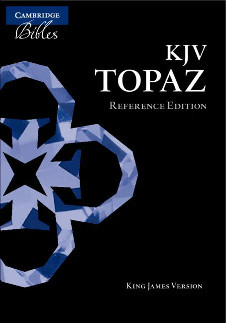 KJV Topaz Reference Edition, Dark Blue Goatskin Leather, Kj676: Xrl - stevensbooks