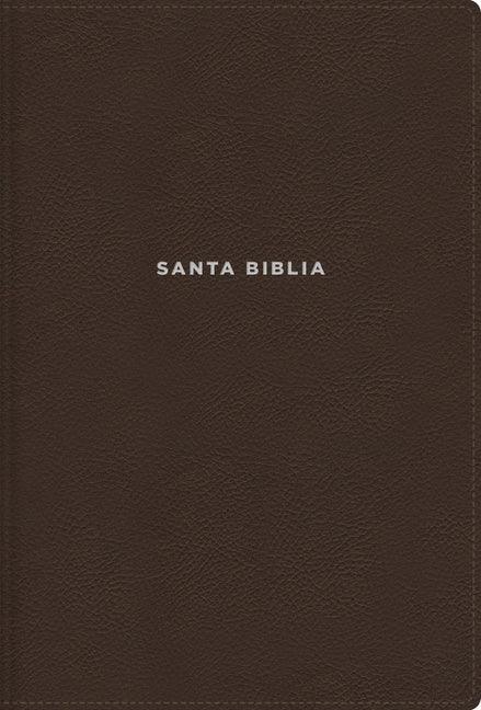 Nvi, Biblia de Estudio Actualizada, Revisión 2022, Leathersoft, Café, Letra Grande, Interior a Color, Palabras de Jesús En Rojo, Comfort Print - stevensbooks