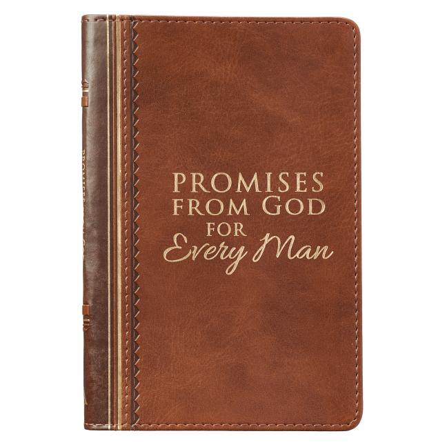 Promises from God for Every Man Brown Lux-Leather - stevensbooks