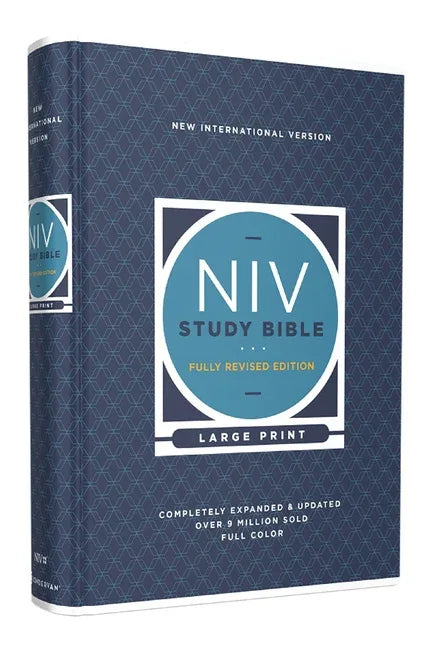 NIV Study Bible, Fully Revised Edition, Large Print, Hardcover, Red Letter, Comfort Print - stevensbooks