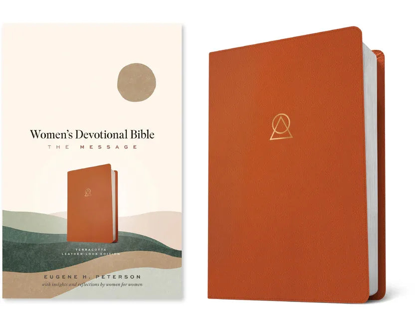 Message Women's Devotional Bible (Leather-Look, Terracotta) - stevensbooks