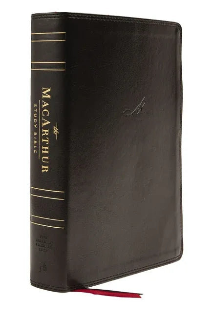 Nasb, MacArthur Study Bible, 2nd Edition, Leathersoft, Black, Thumb Indexed, Comfort Print: Unleashing God's Truth One Verse at a Time - stevensbooks