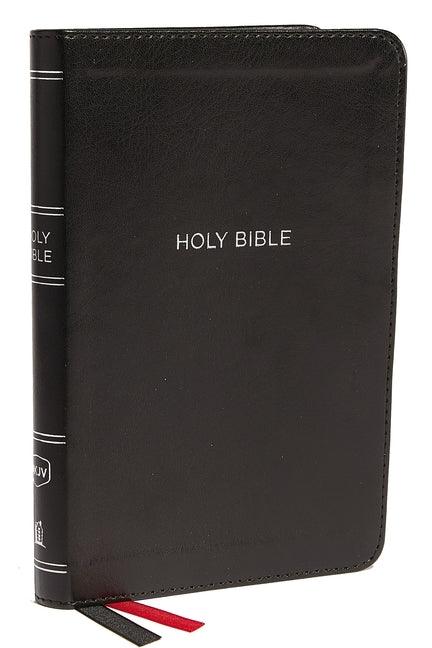 NKJV, Thinline Bible, Compact, Imitation Leather, Black, Red Letter Edition - stevensbooks