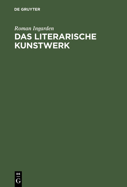 literarische Kunstwerk (4. Unverand. Auflage. Reprint 2012) - Ingram