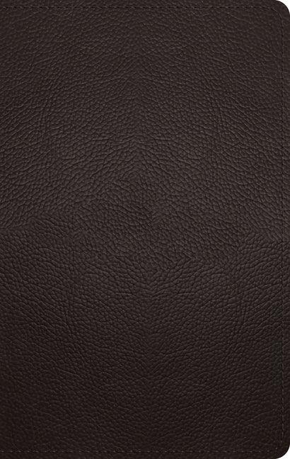 ESV Large Print Personal Size Bible (Buffalo Leather, Deep Brown) - stevensbooks
