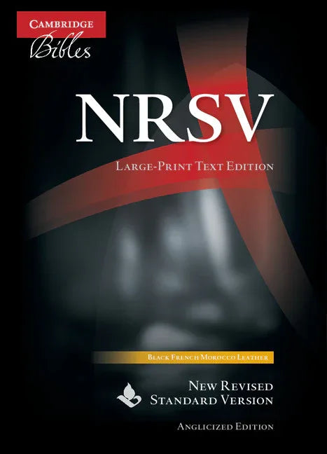 NRSV Large-Print Text Bible, Black French Morocco Leather, Nr693: T - stevensbooks