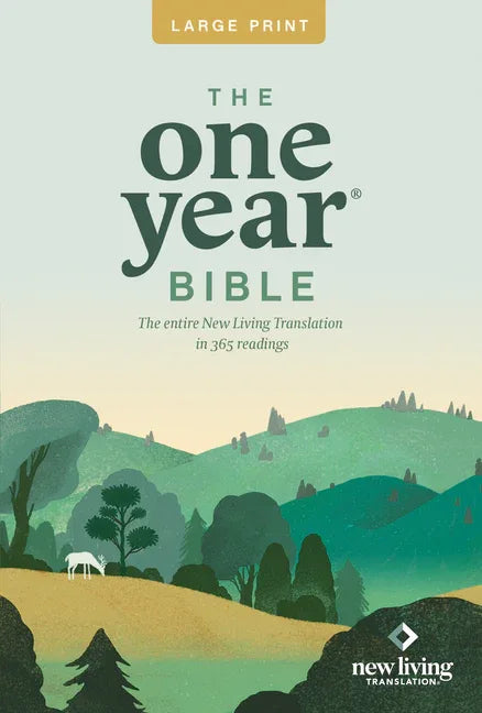 One Year Premium Slimline Bible-NLT-Large Print 10th Anniversary - stevensbooks