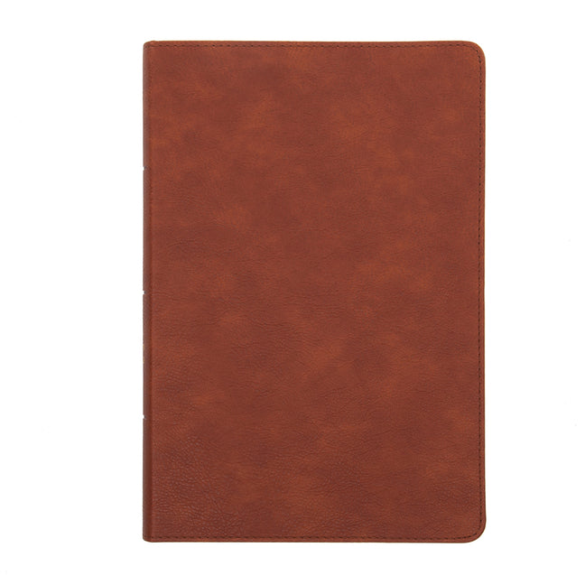 NASB Giant Print Reference Bible, Burnt Sienna Leathertouch, Indexed - Ingram