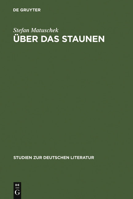 Über das Staunen (Reprint 2011) - Ingram