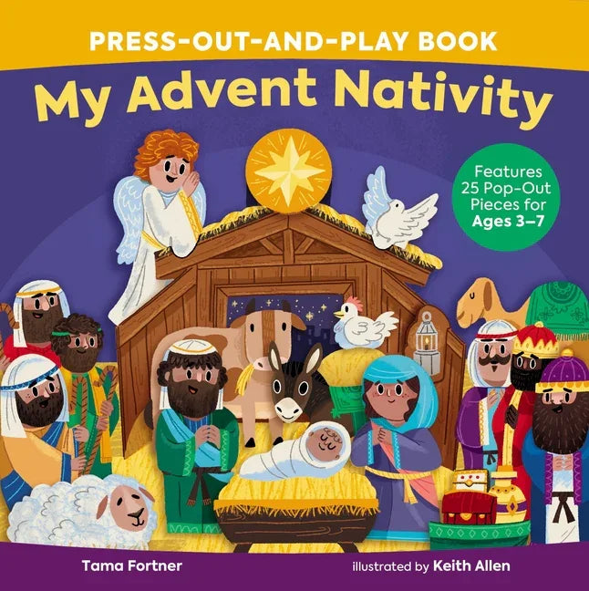 My Advent Nativity Press-Out-And-Play Book: Features 25 Pop-Out Pieces for Ages 3-7 - stevensbooks