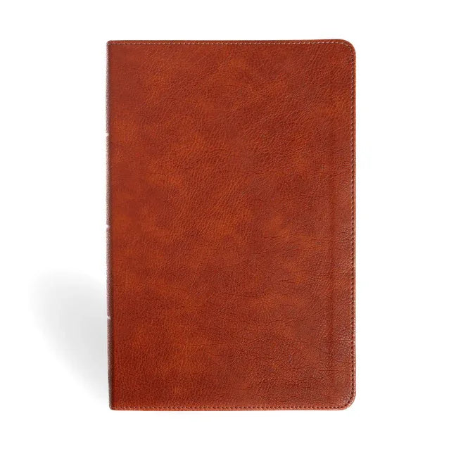 NASB Personal Size Giant Print Bible, Burnt Sienna Leathertouch, Indexed - stevensbooks