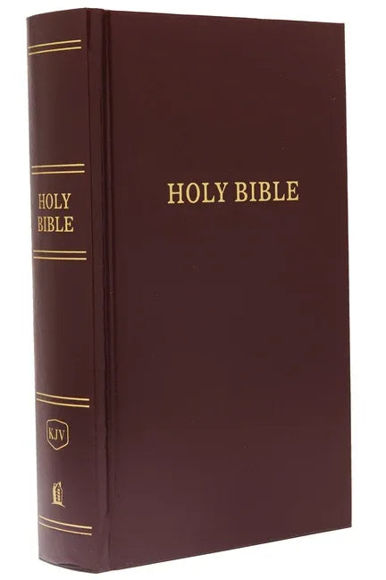 KJV, Pew Bible, Hardcover, Burgundy, Red Letter Edition - stevensbooks