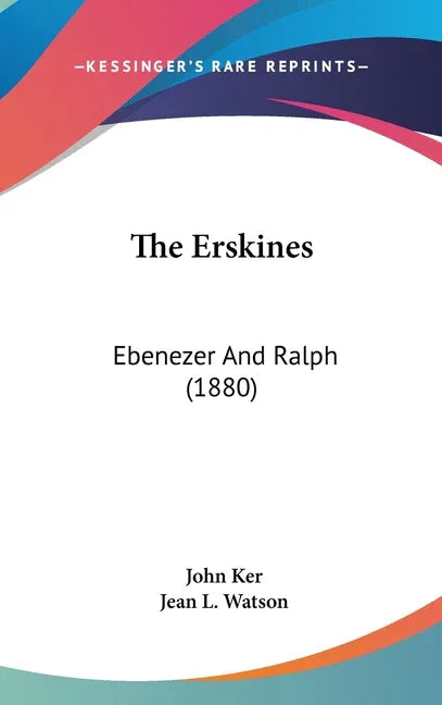 Erskines: Ebenezer And Ralph (1880) - stevensbooks