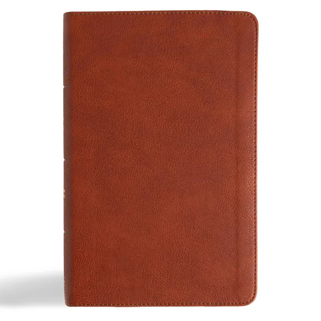 CSB Single-Column Personal Size Reference Bible, Burnt Sienna Leathertouch - stevensbooks