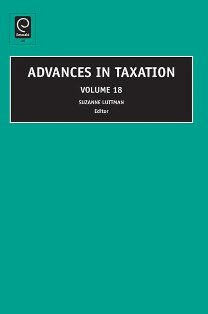 Advances in Taxation - stevensbooks
