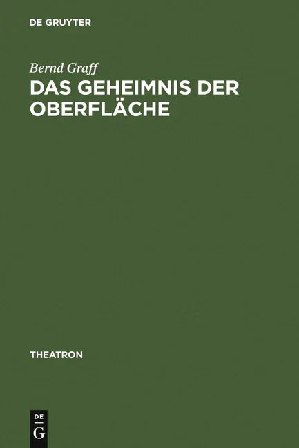 Geheimnis der Oberfläche (Reprint 2010) - stevensbooks