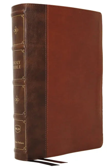 Nkjv, Large Print Verse-By-Verse Reference Bible, MacLaren Series, Leathersoft, Brown, Comfort Print: Holy Bible, New King James Version - stevensbooks