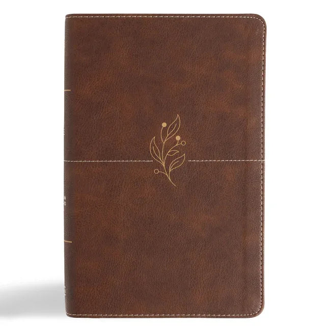 CSB Single-Column Personal Size Bible, Digital Study Edition, Brown Leathertouch (Digital Study) - stevensbooks