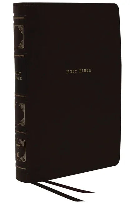 Nkjv, Reference Bible, Classic Verse-By-Verse, Center-Column, Leathersoft, Black, Indexed, Red Letter Edition, Comfort Print - stevensbooks