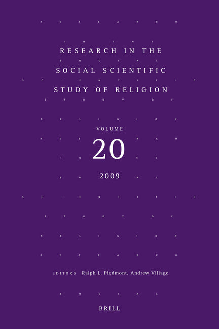 Research in the Social Scientific Study of Religion, Volume 20 - Ingram