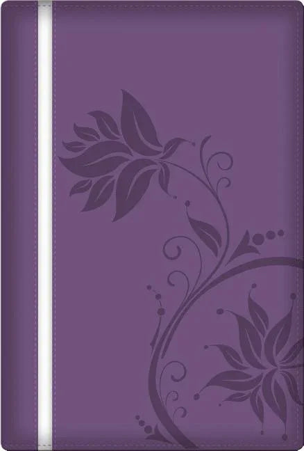 Biblia de la Mujer Conforme Al Corazón de Dios: Duotono Morado - stevensbooks