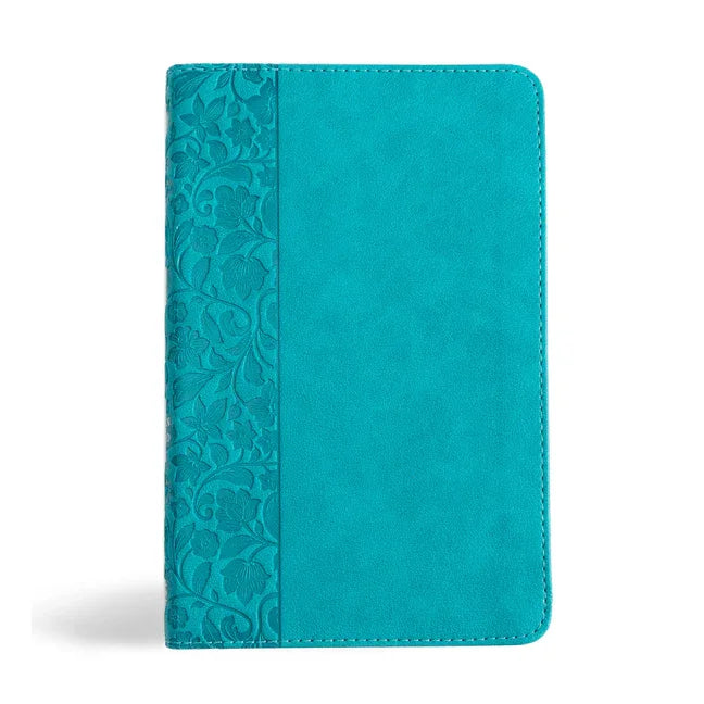 NASB Personal Size Bible, Teal Leathertouch - stevensbooks