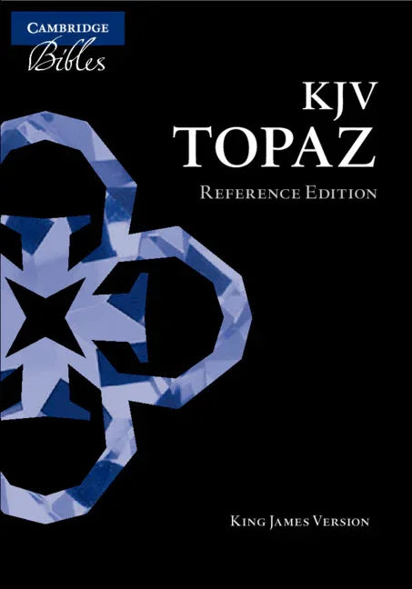 KJV Topaz Reference Edition, Brown Calf Split Leather, Kj674: Xr - stevensbooks