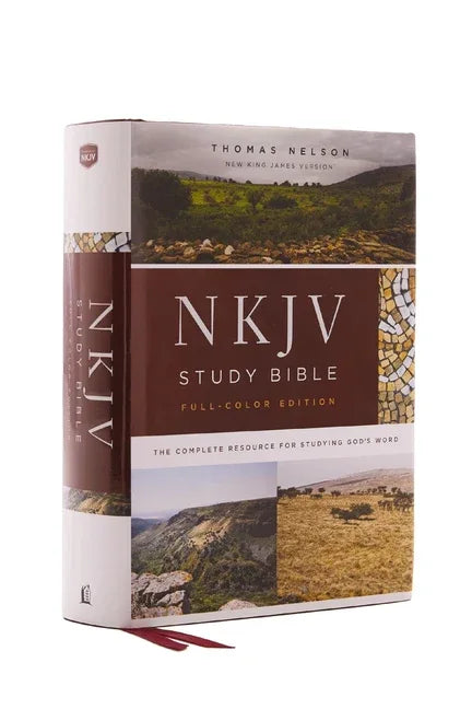 NKJV Study Bible, Hardcover, Full-Color, Red Letter Edition, Comfort Print: The Complete Resource for Studying God's Word - stevensbooks