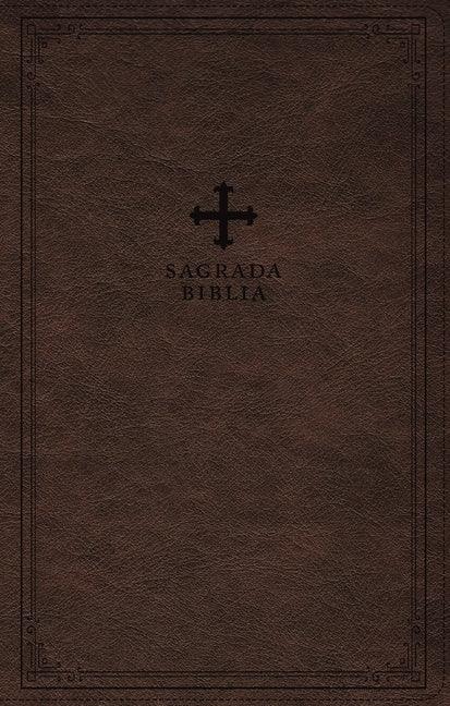 Biblia Católica, Tamaño Personal, Leathersoft, Café, Comfort Print - stevensbooks