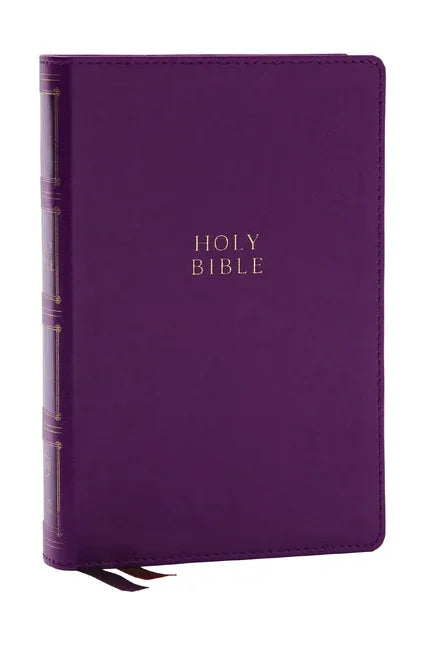 KJV Holy Bible: Compact Bible with 43,000 Center-Column Cross References, Purple Leathersoft, Red Letter, Comfort Print: King James Version - stevensbooks