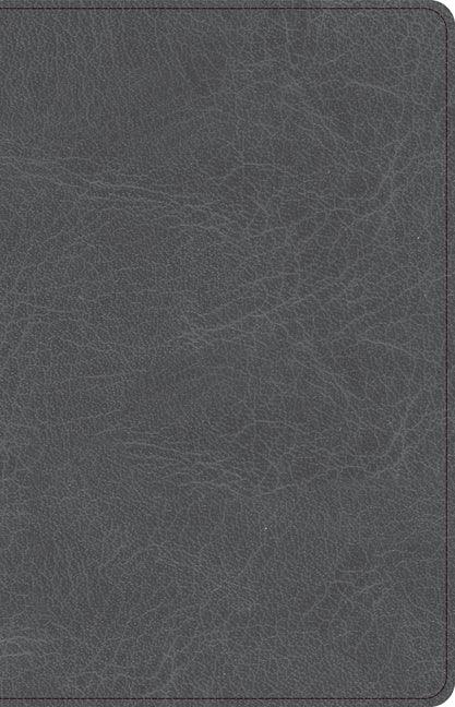 CSB Thinline Bible, Charcoal Leathertouch - stevensbooks
