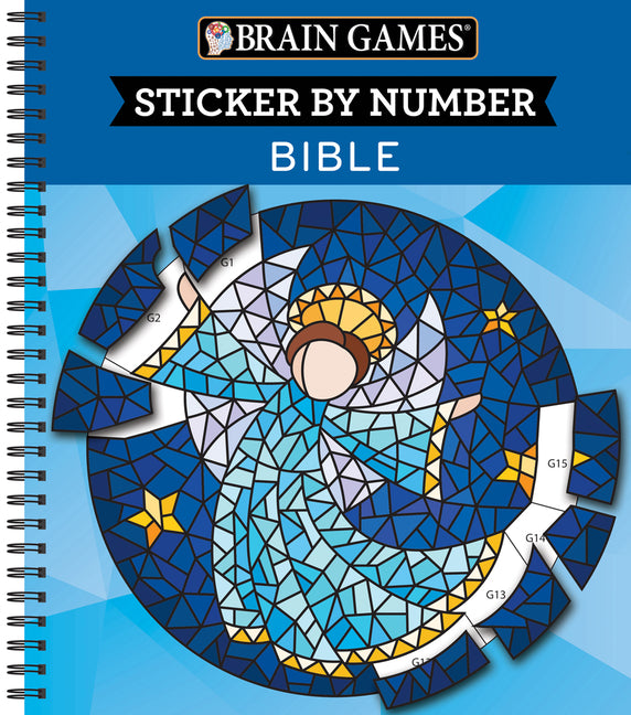 Brain Games - Sticker by Number: Bible (28 Images to Sticker) - Ingram