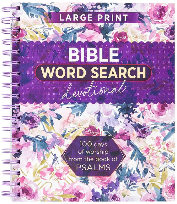 Bible Word Search Devotional: 100 Days of Worship from the Book of Psalms - stevensbooks