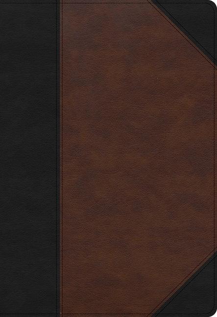 KJV Super Giant Print Reference Bible, Black/Brown Leathertouch, Indexed - stevensbooks