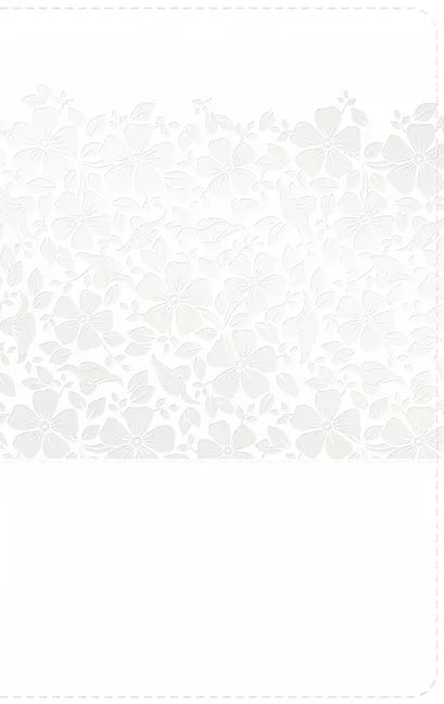 Rvr 1960 Biblia Recuerdo de Boda, Blanco Floral Símil Piel - stevensbooks