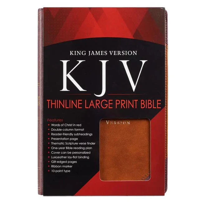 KJV LP Lux-Leather Brown Portfolio Design - stevensbooks