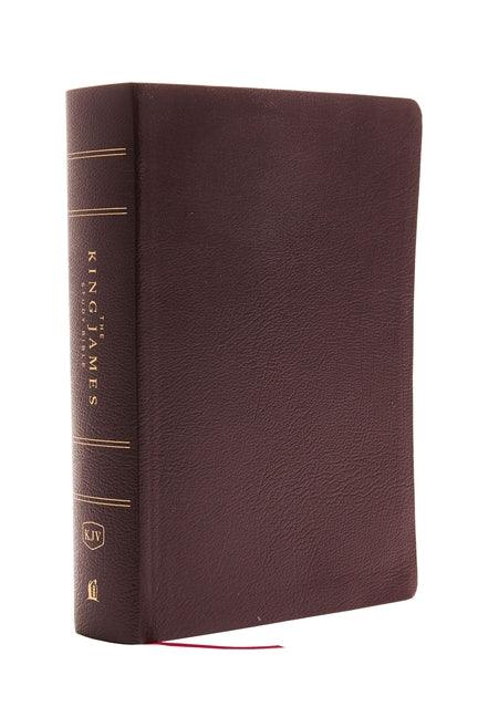 King James Study Bible, Bonded Leather, Burgundy, Full-Color Edition - stevensbooks