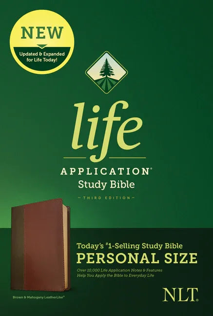NLT Life Application Study Bible, Third Edition, Personal Size (Leatherlike, Brown/Tan) - stevensbooks