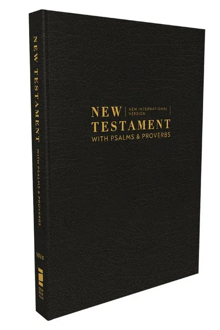 Niv, New Testament with Psalms and Proverbs, Pocket-Sized, Paperback, Black, Comfort Print - stevensbooks