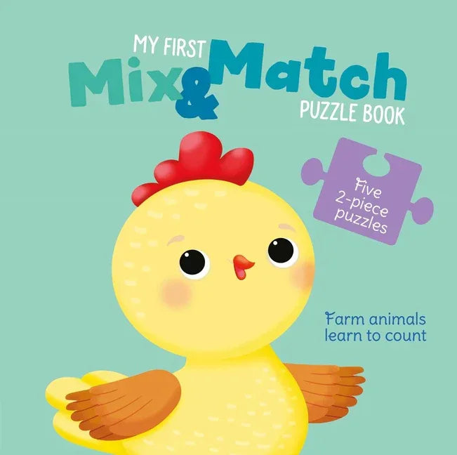 My First Mix & Match Puzzle Book Farm Animals Learn to Count - stevensbooks