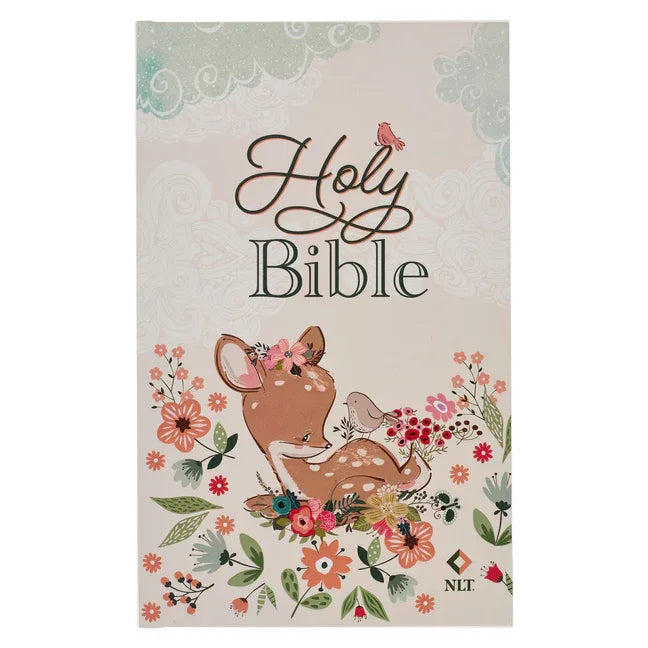 NLT Keepsake Holy Bible for Baby Girls Baptism Easter, New Living Translation, Pink - stevensbooks