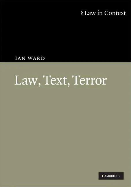 Law, Text, Terror - stevensbooks